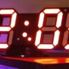 3D LED Digital Clock Red light