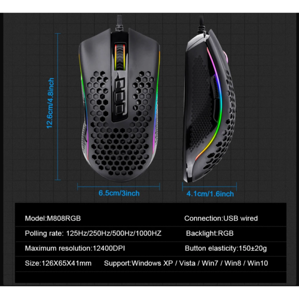 m808 Redragon Storm M808