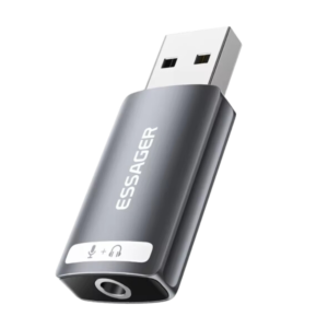Essager USB Sound Card External 3.5mm USB Adapter