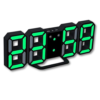 3d led clock green 3D LED Digital Clock