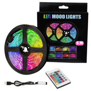 Plastic 5M RGB LED Strip Lights, LED Mood Lights