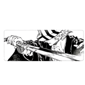sumorai mousepad (1) Black and White Samurai Mouse Pad 90*40 CM