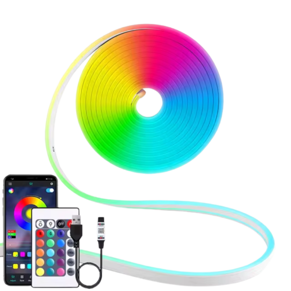 LED smart neon strip light DC5V - 5M