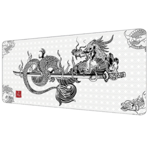 Dragon White Gaming Mousepad 90 * 40 CM