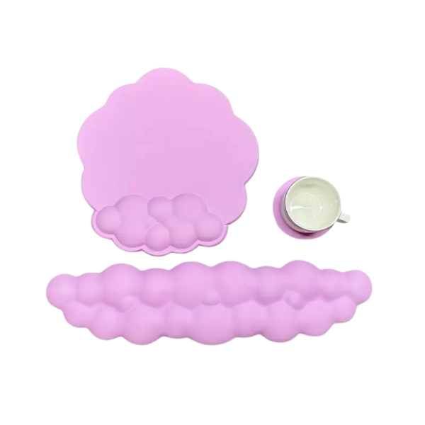 3pcs Ergonomic Cloud-Shaped Wrist Rest Pad
