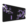 Japanese Purple Floral Gaming Mousepad 90 * 40 CM