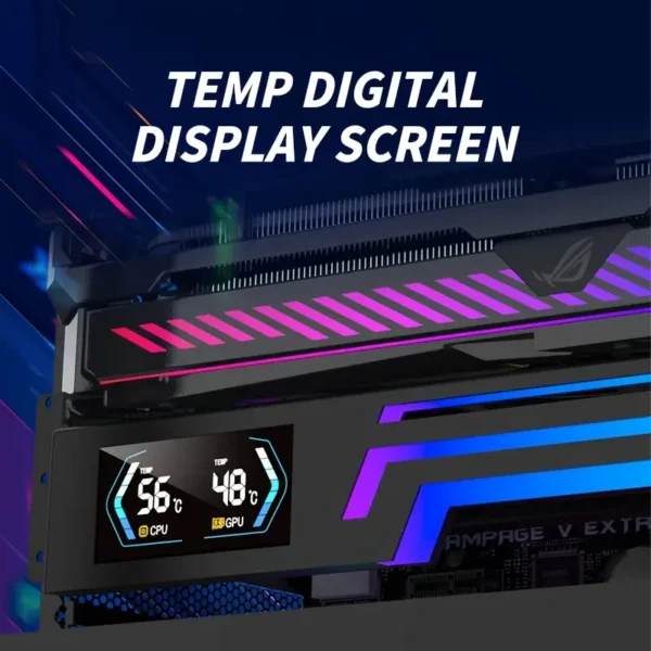 ARGB-OUYUANSU Z-X6 GPU Bracket with Digital Display