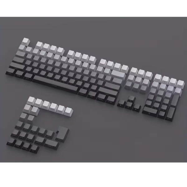 Gradient Gray OEM Backlit Keycaps 104 Keys