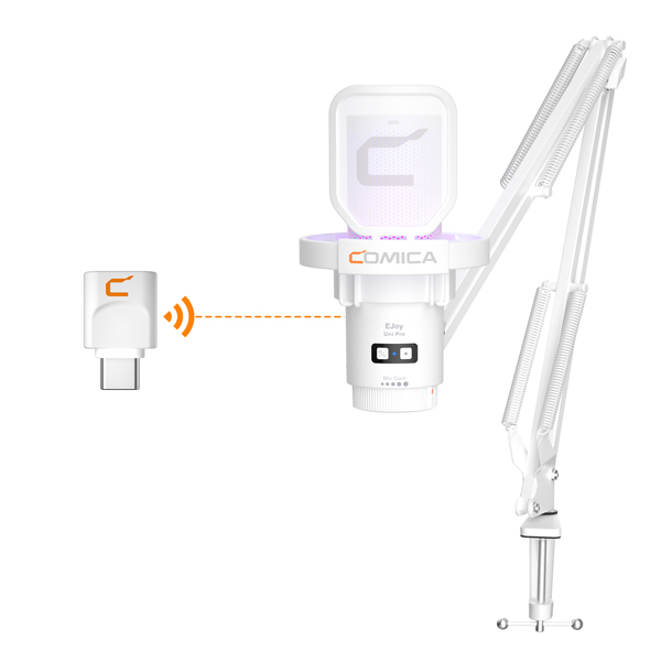 Comica Uni Pro Wireless Gaming Microphone + Boom Arm Stand