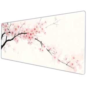 Featuring a Pink Cherry Blossom MousePad 90*40 CM