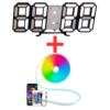 Pack (3D led Clock + Led Neon 5 M)