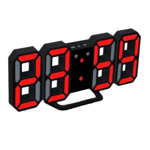 3D LED Digital Clock Red light