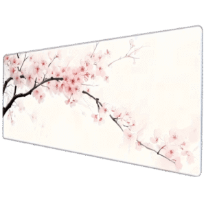 Featuring a Pink Cherry Blossom MousePad 90*40 CM