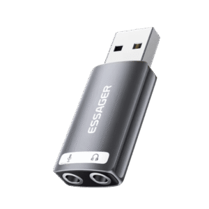 Essager USB Sound Card External 3.5mm USB Adapter