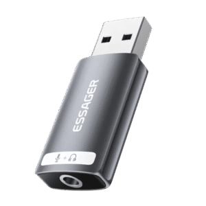 Essager USB Sound Card External 3.5mm USB Adapter
