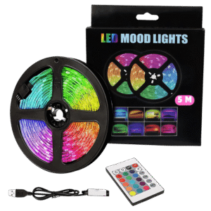Plastic 5M RGB LED Strip Lights, LED Mood Lights