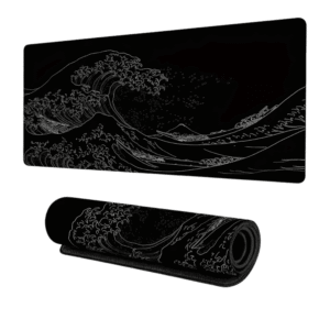 Japan Black Sea Wave MousePad 80*30 CM
