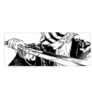 Black and White Samurai Mouse Pad 90*40 CM